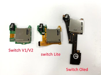 1шт Для Nintend Switch Oled Аудиоигровой Картридж Micro SD Card Reader Для NS Switch V1 V2 Switch Lite Слот Для Игровых Карт Гнездо