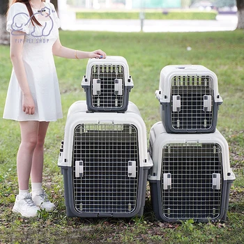 Аксессуары для крупных кошек и собак Переносной воздушный бокс с вентиляцией и клеткой большой вместимости для наружного использования