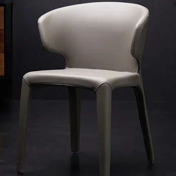 Кожаные Современные барные обеденные стулья Nordic Party Cafe Винтажные Скандинавские обеденные стулья Роскошный дизайн Шезлонга Кухонная мебель AB50CY
