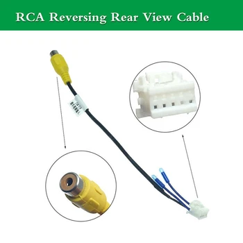 Практичный кабель адаптер соединитель универсальный и RCA заднего 100% новый кабель 10pin 1шт резервную камеру кабельный соединитель