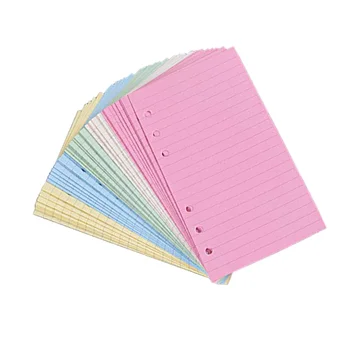Сетчатый блокнот на 50 страниц формата А6 с подкладкой из многоразовой бумаги, цветные страницы с линейкой для многоразового использования, блокнот-планировщик на 6 колец